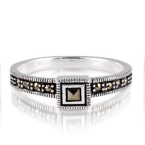  Geometric Marcasite Ring Jewelry