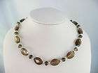 Genuine Classic Smoky Quartz Oval Faceted Bead Sterling