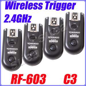 RF 603 Flash Trigger fr Canon 5D 5DII 50D 40D 7D 1D 1DS  