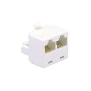  AT&T 91115 Four Line Dual Outlet Adapter (White 
