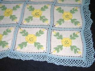   SHABBY ROSES VINTAGE LOOK COTTAGE STYLE Yellow Blue 30 Squares  