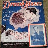 DREAM KISSES Vintage Sheet Music Jack Yellen AL JOLSEN  