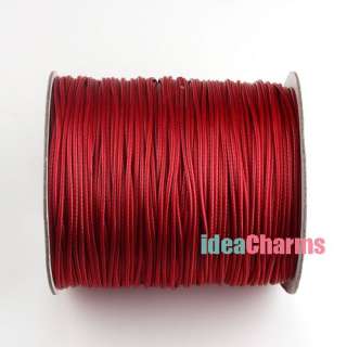 Free ship 20m Multicolor Waxed Nylon Thread Cotton Cord String Fit 
