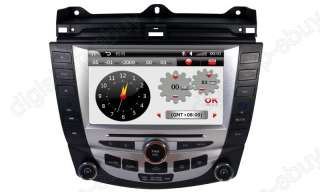 Car DVD Player GPS Radio A2DP RDS MP3 IPOD for 7th Honda Accord 