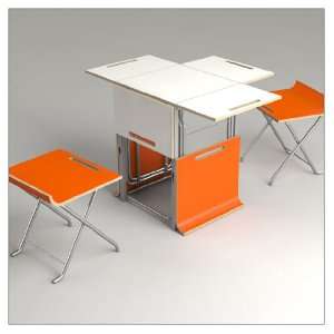  Paket Folding Collapsable Table in Orange