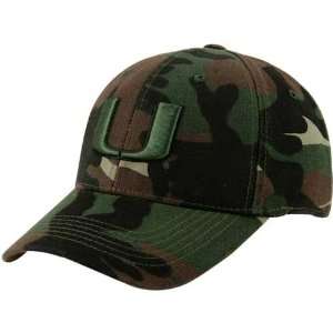 Top of the World Miami Hurricanes Camo Battalion 1Fit Hat  