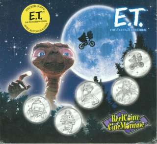2002 E.T. The Extra Terrestrial Movie ET RCM Coin Set  