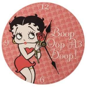    Betty Boop Roses Wooden Wall Clock *SALE*