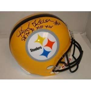 Rocky Bleier Signed Helmet   75th Ann FS Ins JSA   Autographed NFL 