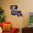 LSU Tigers 2012 BCS National Championship Game State Sign