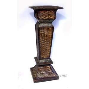  Wood Pedestal End Side Table Plant Stand Accent Decor 
