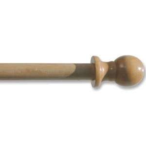  6ft Wood Pole with Finial: Patio, Lawn & Garden