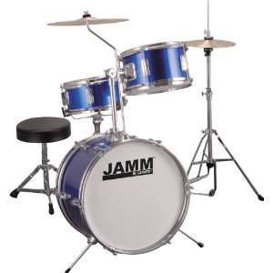  Cannon Percussion JAMM Jr. 3 Piece Drum Set Blue: Musical 
