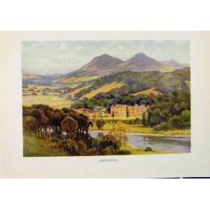  Abbotsford Beautiful Scotland Antique Print C1920