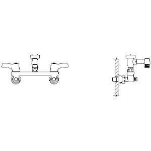 Delta Commercial 28C8083 AC 28T Two Handle 8 Wall Mount Service Sink 