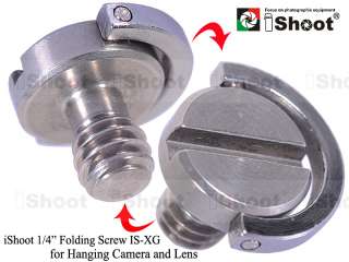 iShoot 1/4” Folding Screw IS XG for Hanging Camera and Lens