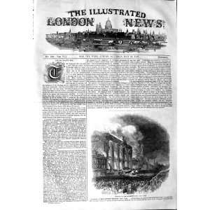  1845 BURNING BOWERY THEATRE NEW YORK AMERICA FIRE