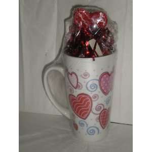   Heart Gift Mug with Clip Magnet and Grocery Note Pad: Kitchen & Dining