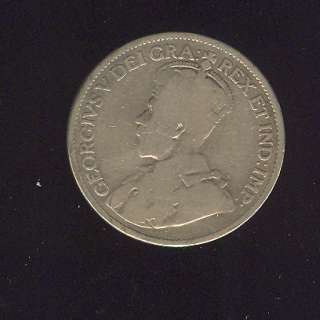 1915 Canada 25 cents VG or better BB59  