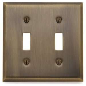 Baldwin 4761050 Switch Plates Satin Brass and Black Switch Plates Acce