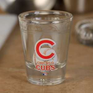 Chicago Cubs 2oz. High Definition Design Shot Glass:  