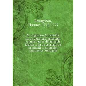   eisempleir Chornelius. Searmoin. Thomas, 1712 1777 Broughton Books