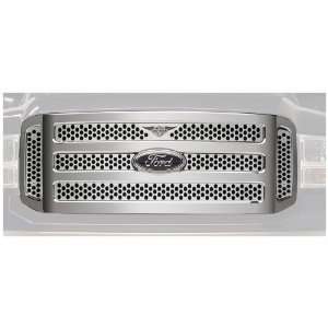   56155 Harley Davidson Mirror Stainless Steel Grille with Wings Logo