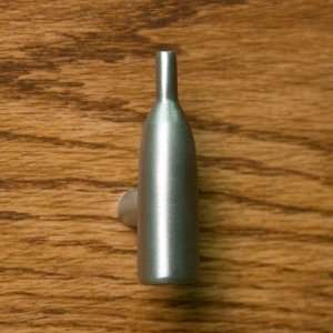 Wine Bottle Cabinet Knob   Brushed Nickel