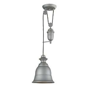  Farmhouse Collection 1 Light 71 Aged Pewter Pendant 65080 