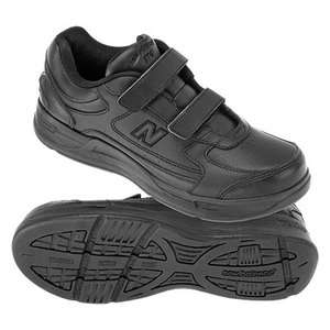   WW576VK Black Womens Wide (D, 2E) Velcro Walking Shoes All Sizes