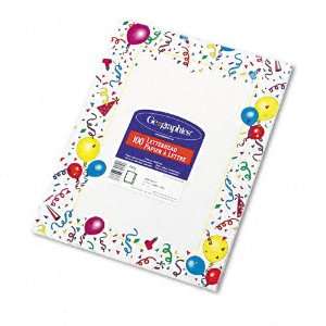  Geographics Products   Geographics   Design Paper, 24 lbs., Party 