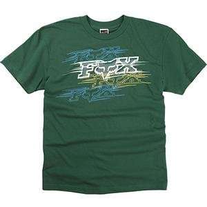  Fox Racing Two Edged T Shirt   Large/Dark Green 