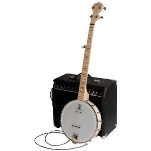   Deering Goodtime Acoustic Electric Banjo Package Musical Instruments