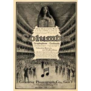  1911 Ad Alice Nelson Boston Opera Columbia Grafonola 