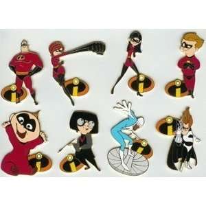   Pins The Incredibles LE 100 Character Set Plus LE 100 Family Pin