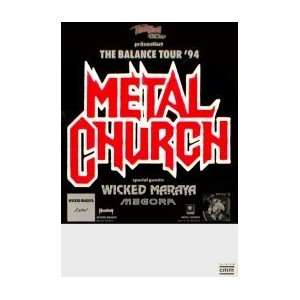  METAL CHURCH Balance Tour 1994 Music Poster: Home 