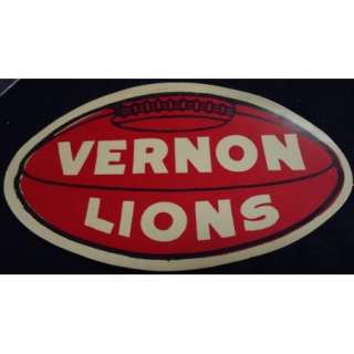 1951 Football Schedule Decal VERNON LIONS Texas  