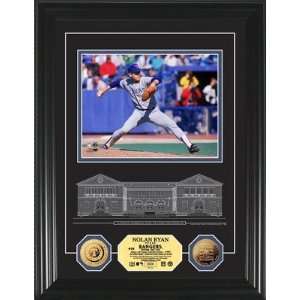  Nolan Ryan Hall Of FameTexas Rangers Archival Etched Glass 