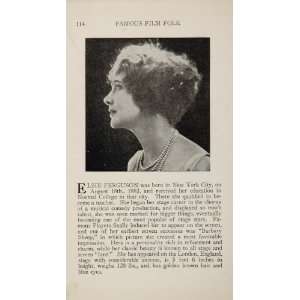  1925 Elsie Ferguson William Farnum Silent Film Actor 