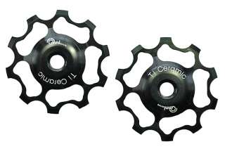 OMNI Racer Ti Ceramic Derailleur Pulleys Shimano BLACK  