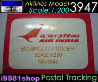 Boeing 777 300ER N.C. Air India 1200 Hogan Wings 3947  