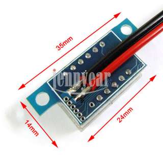 Mini Digital Voltmeter Panel 3.3 30V Red LED Vehicles Motor Voltage 