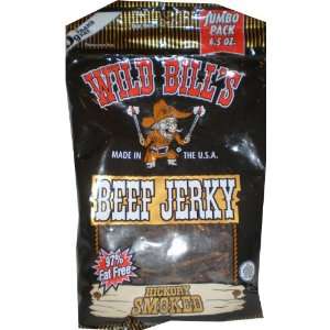 Wild Bills Beef Jerky, Hickory Smoked, 6.5 Ounce:  Grocery 