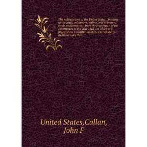   United States (with an index ther: Callan, John F United States: Books
