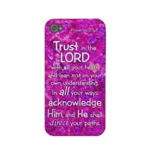  Proverbs 35 6 Trust in the Lord Bible Verse Quote Case 