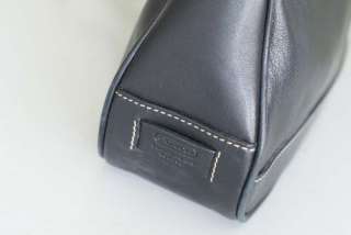Coach Hampton Black Leather Handbag Purse 7587   SOFT leather!  