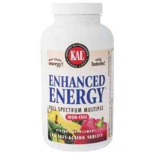  KAL   Enhanced Energy W/O Iron, 180 tablets Health 