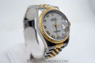 Rolex Oyster Perpetual Datejust Ref 16233 Two Tone Mens Stainless 