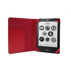   Red Leather Style Book Case Cover for Kobo eReader Touch Electronics