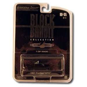  1967 Black Pontiac GTO Convertible Diecast Toy Scale 1:64 